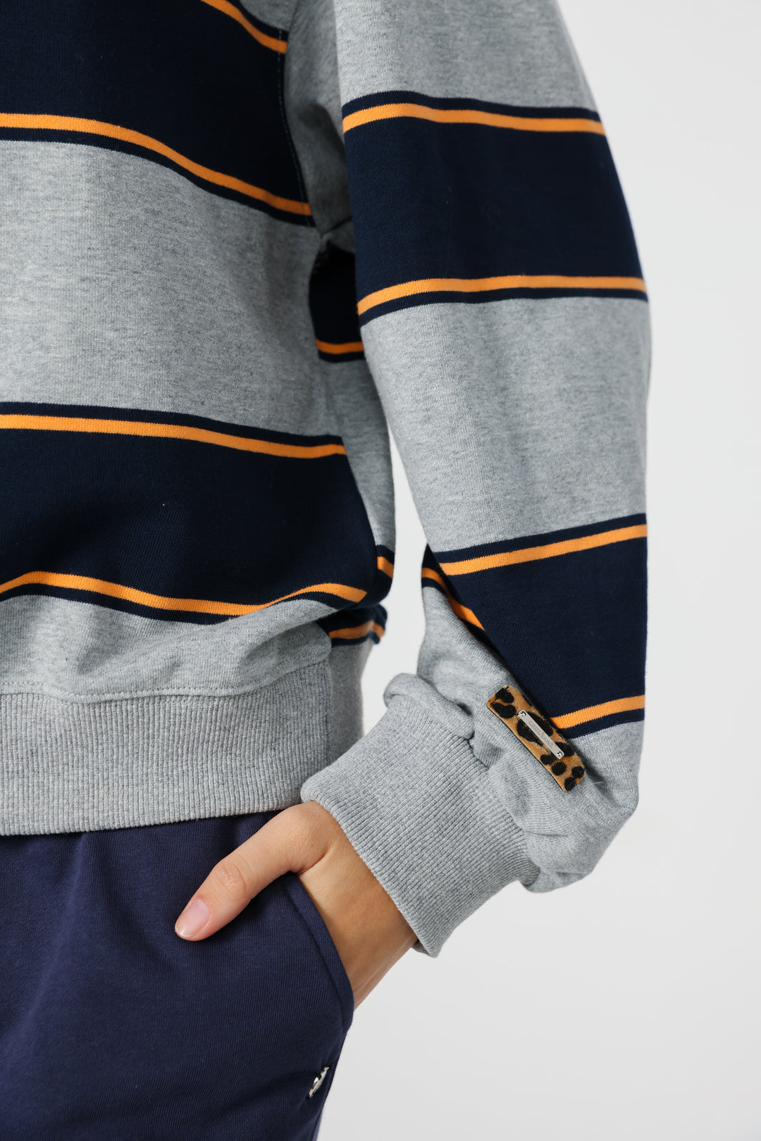 Nostalgia Grey Stripes Polo