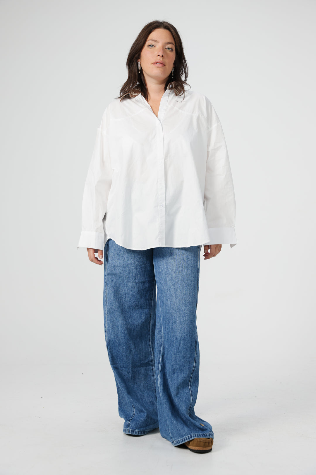 Plaid Collar Pink Buttoned Shirt