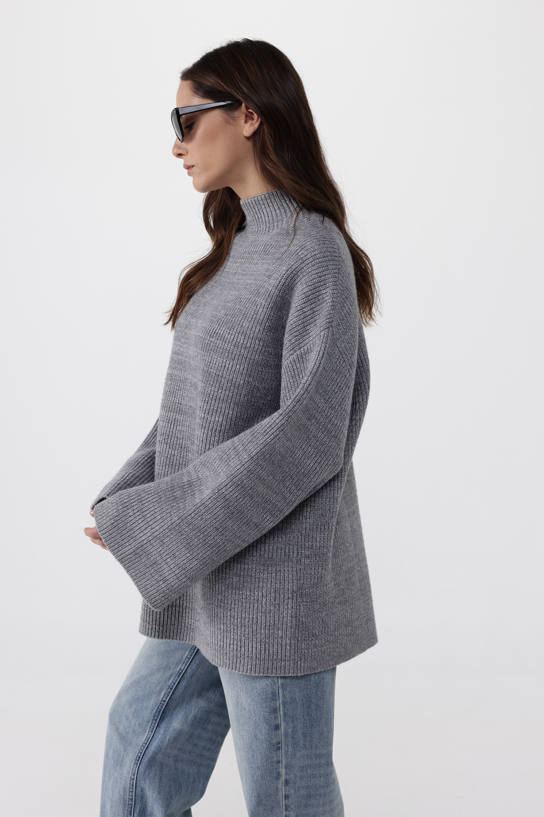 Knitted Grey Sweater