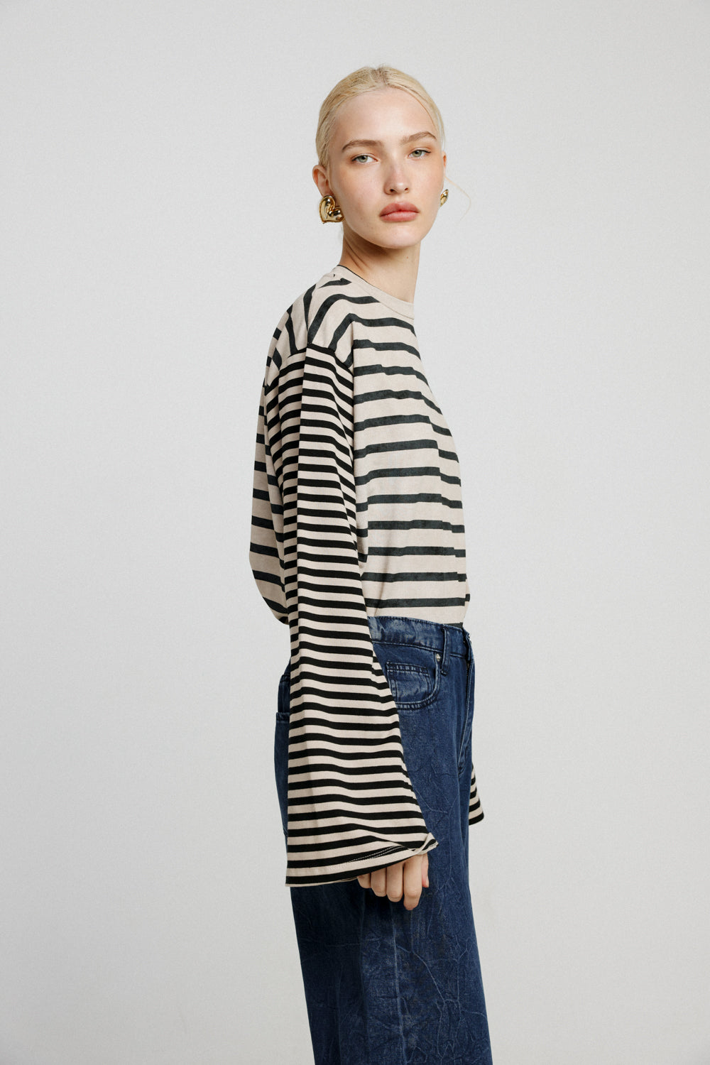 Rock Black Mixed Striped Shirt