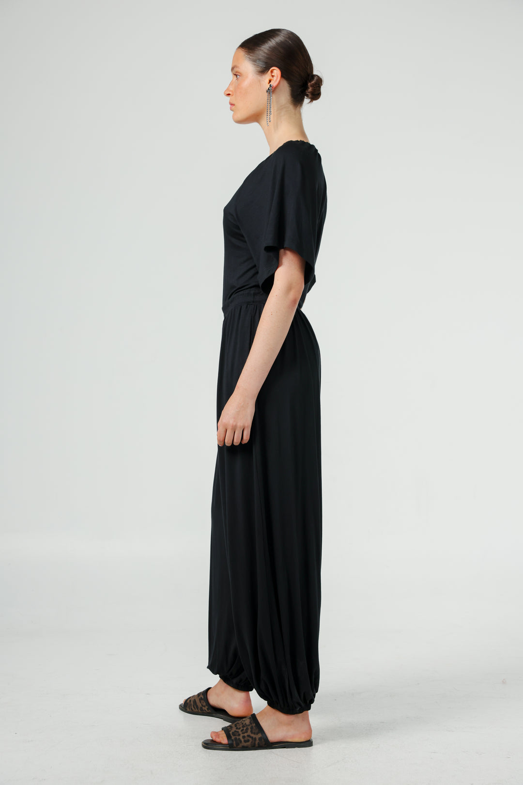 Lace V Black Jumpsuit