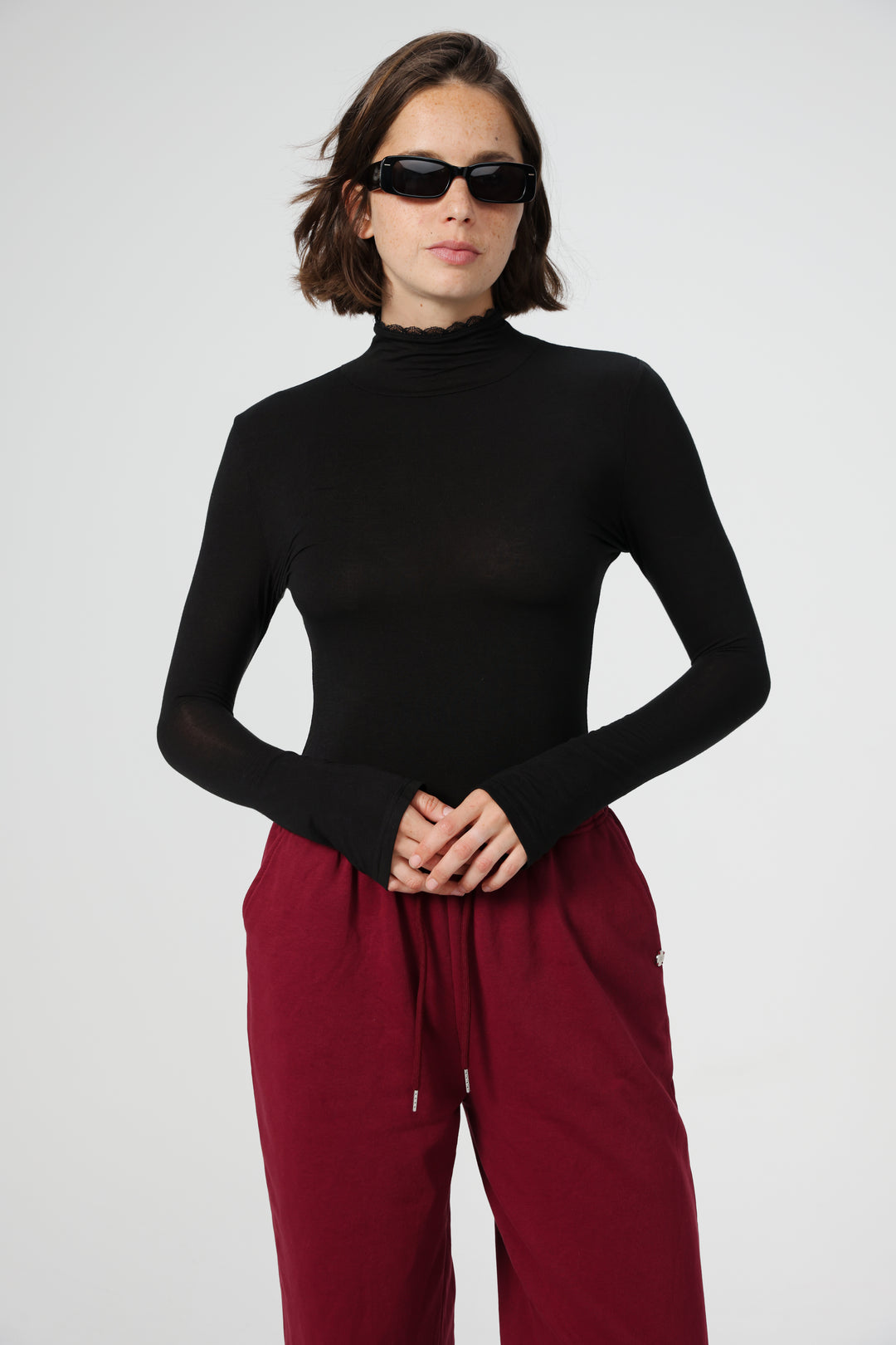 Clean12 Black High Neck Shirt
