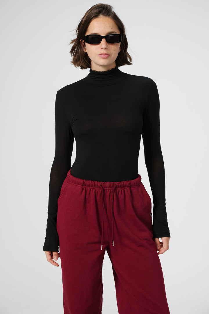 Clean12 Black High Neck Shirt