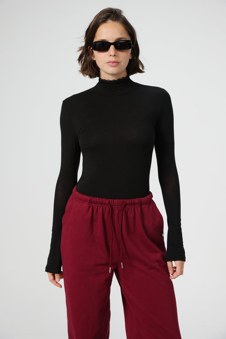 Clean12 Black High Neck Shirt
