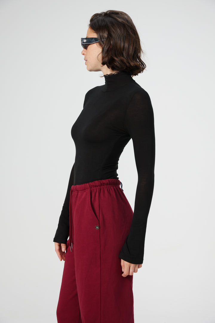 Clean12 Black High Neck Shirt