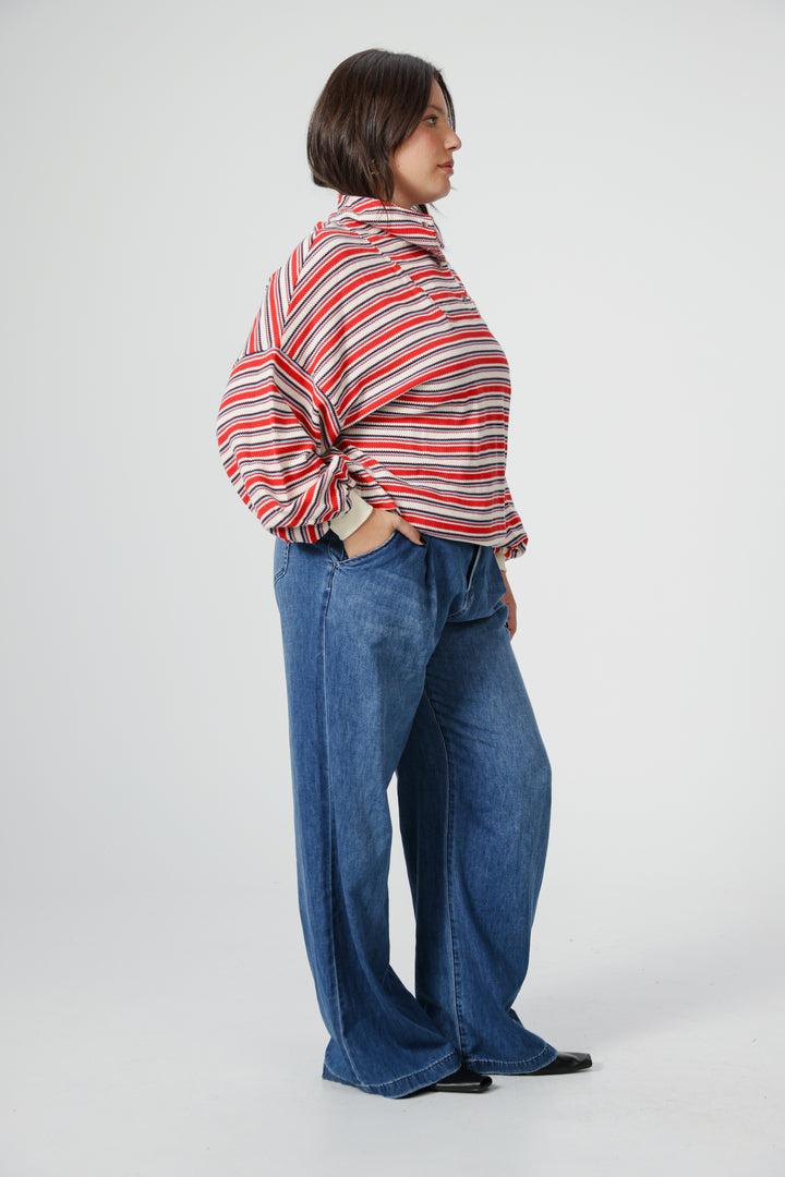 Amazed Pink Striped Polo