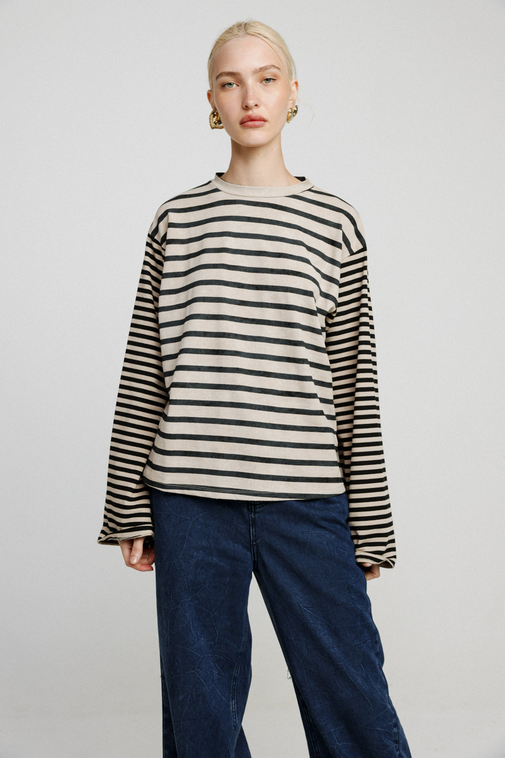 Rock Black Mixed Striped Shirt