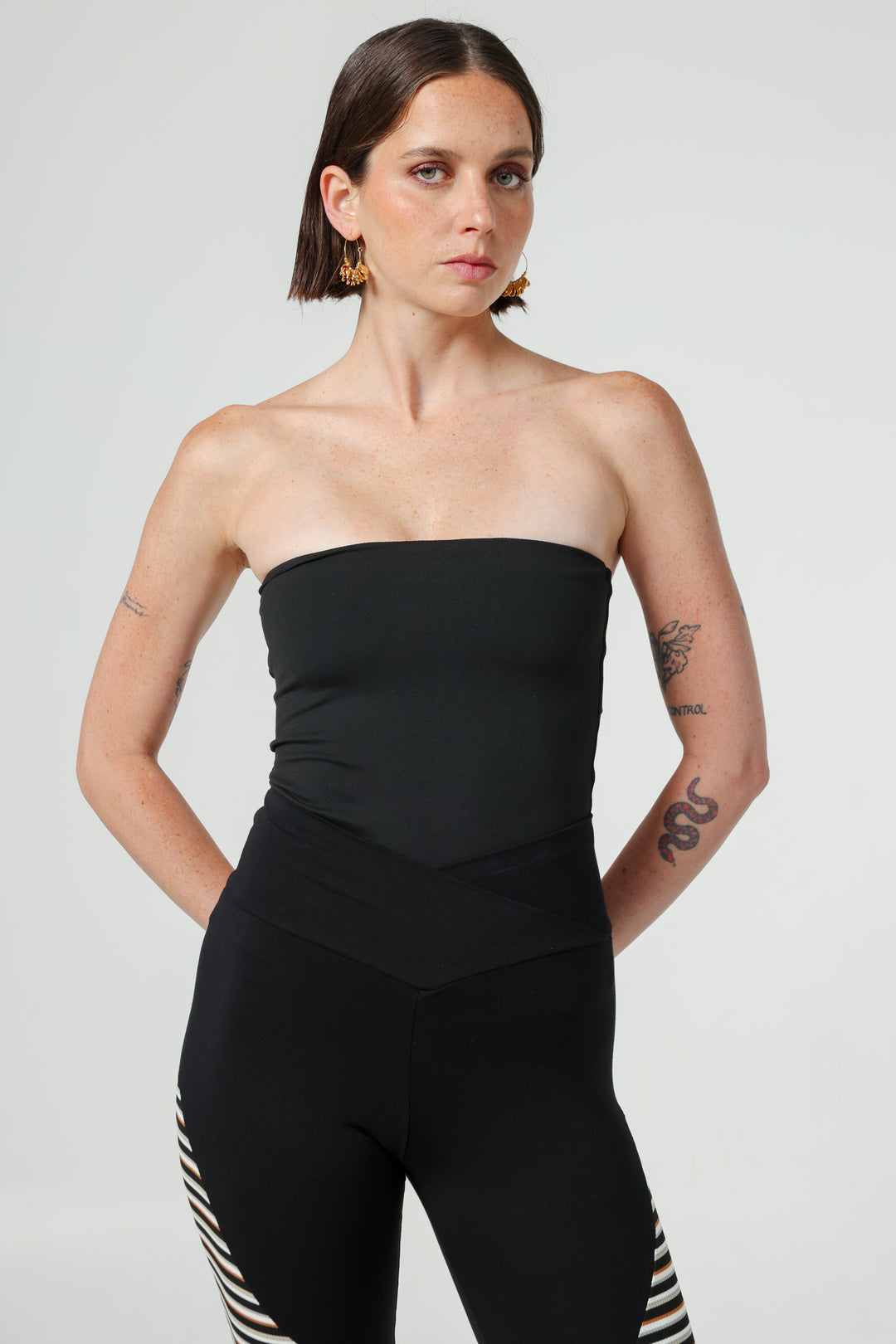 Play Black Strapless Top
