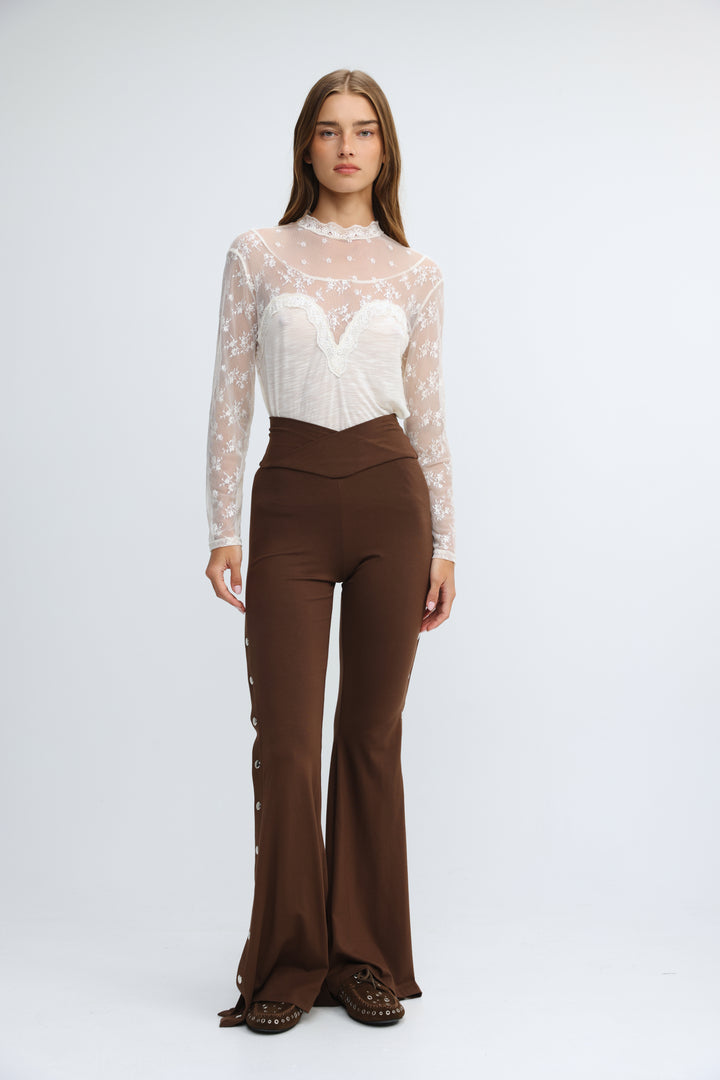 Sideline Brown Leggings