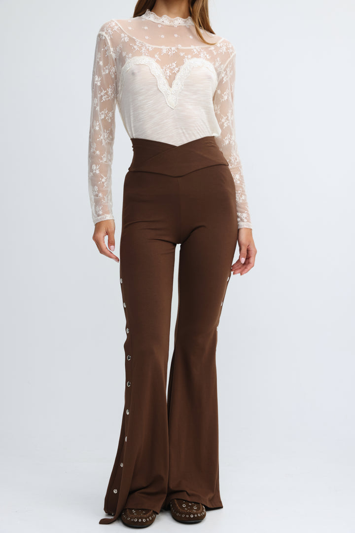 Sideline Brown Leggings