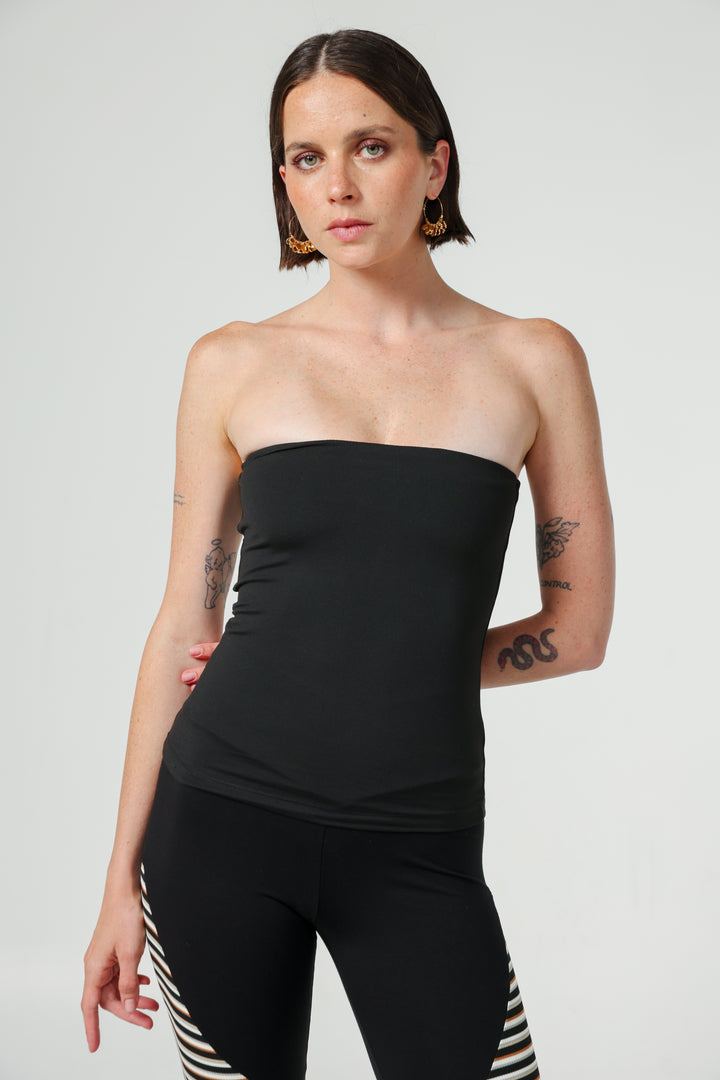 Play Black Strapless Top