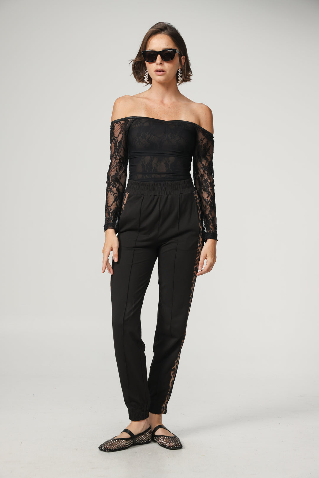 ID Black Off Shoulder Top