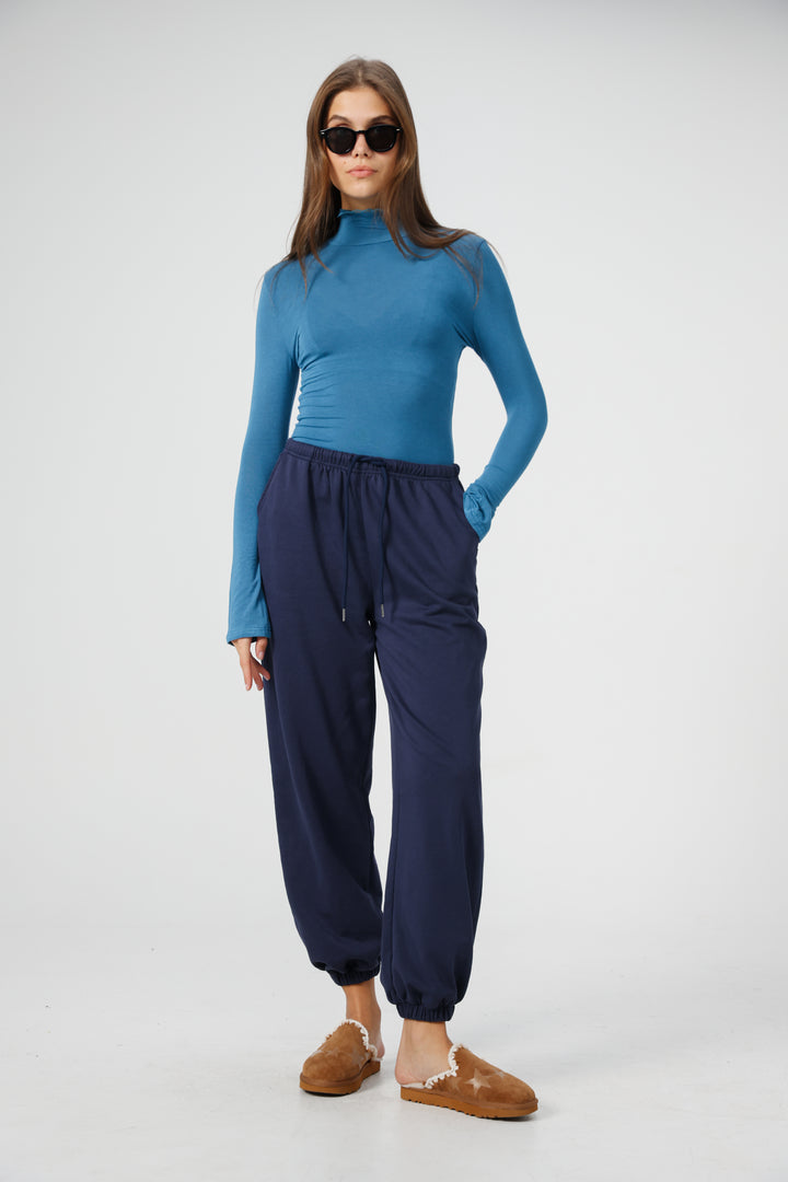 Clean12 Blue High Neck Shirt