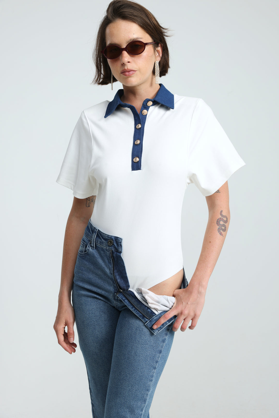 Kingscross White Bodysuit
