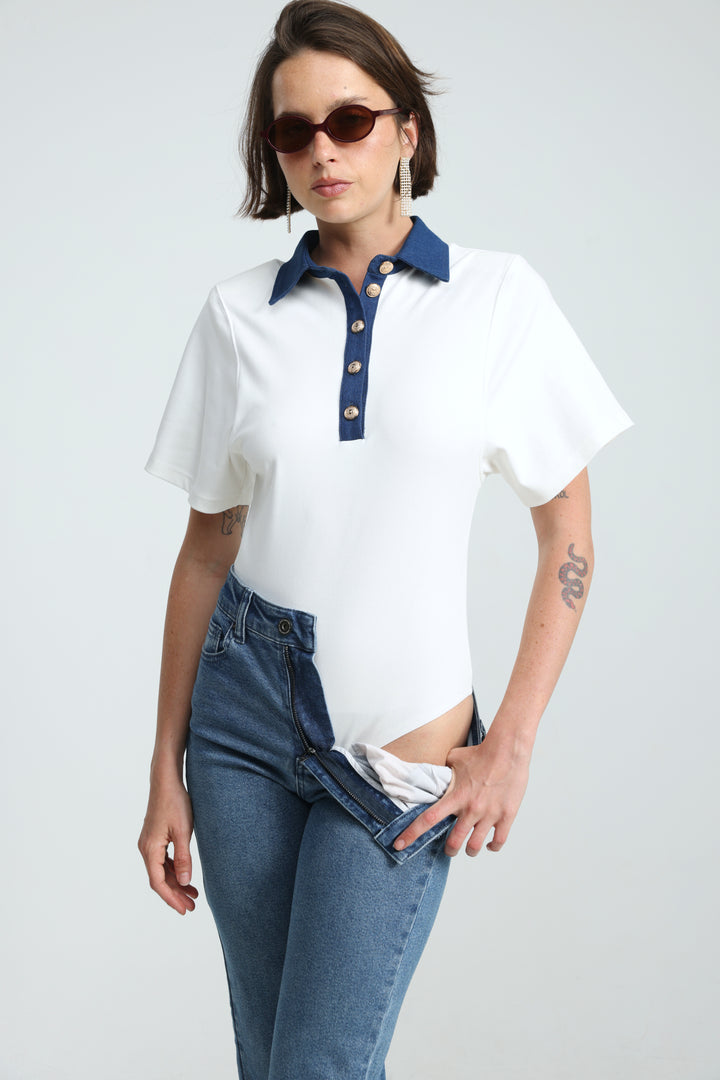 Kingscross White Bodysuit
