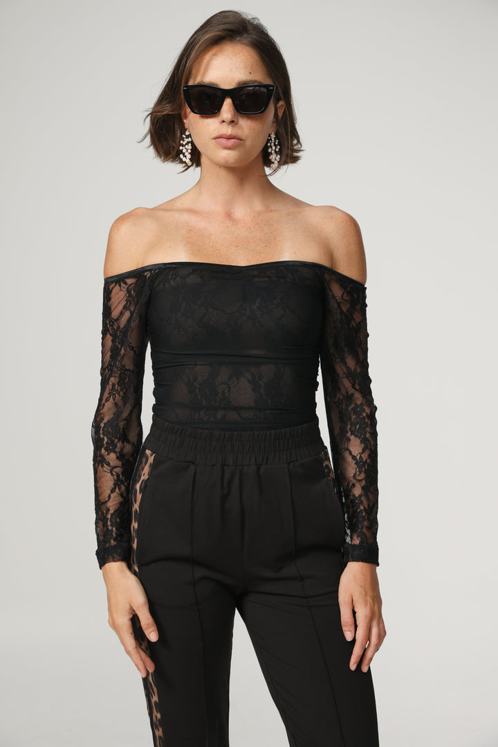 ID Black Off Shoulder Top