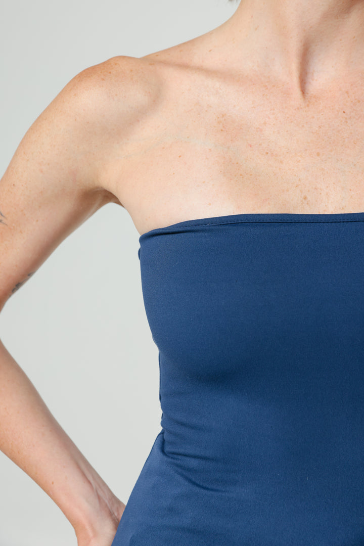 Play Blue Strapless Top