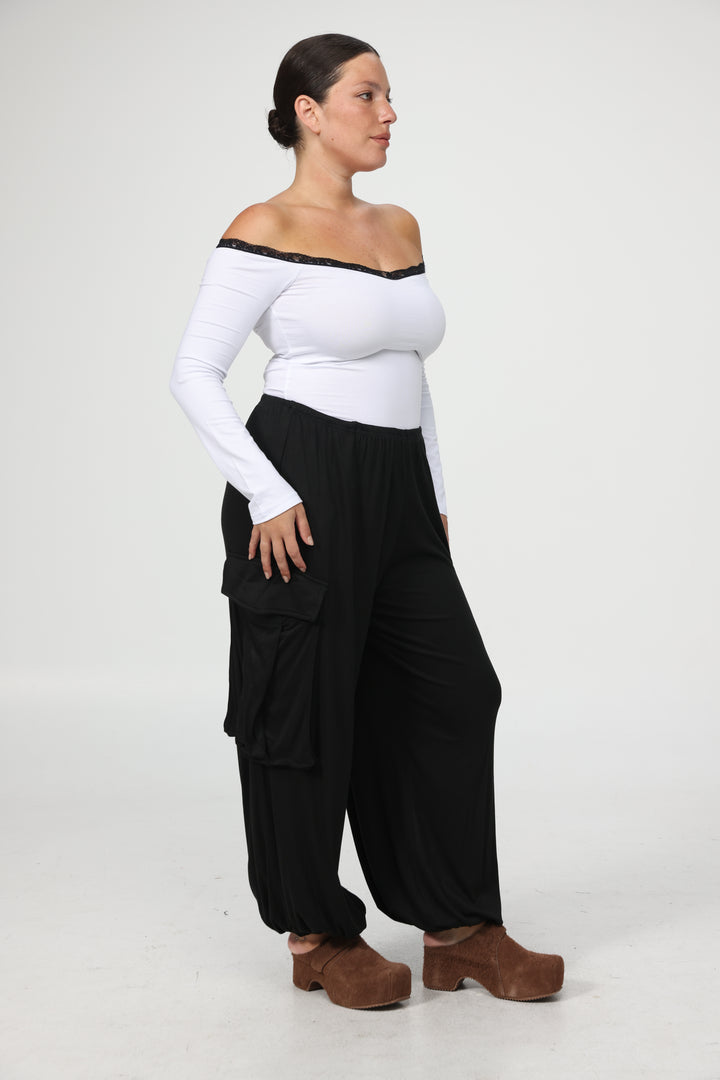 Player White Off Shoulder Top
