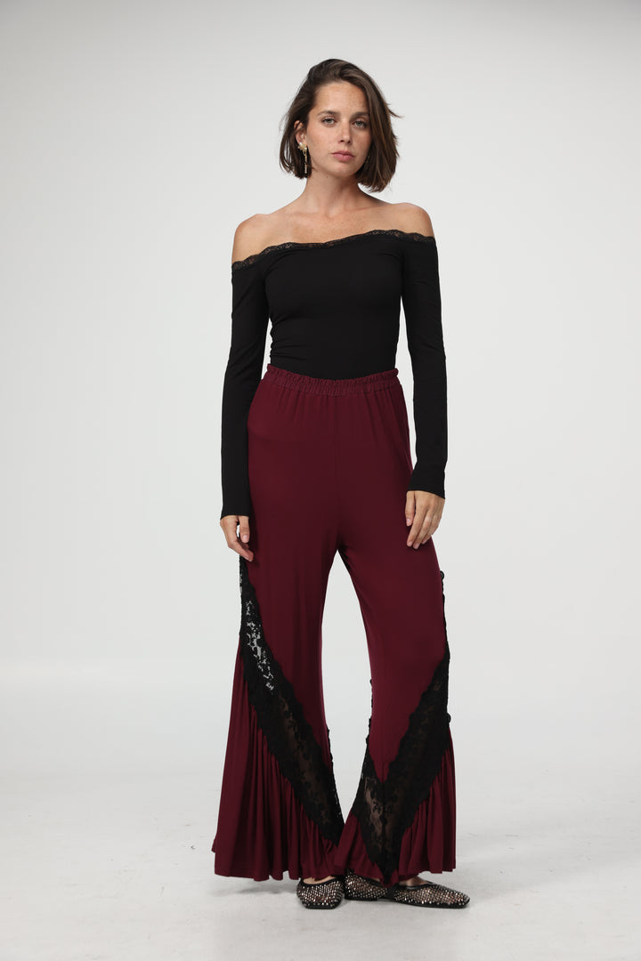 Free Wine Lace Bottoms