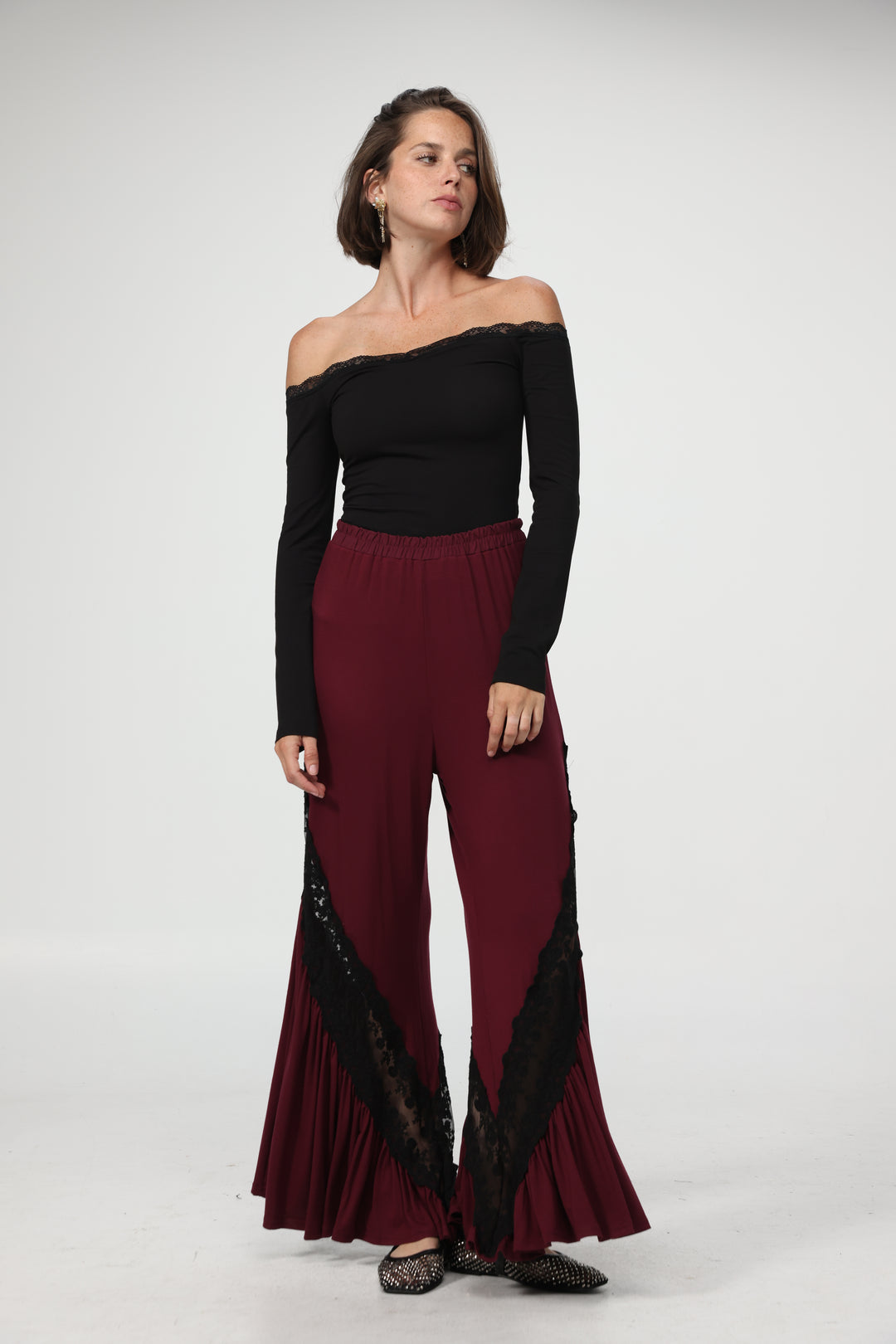 Free Wine Lace Bottoms
