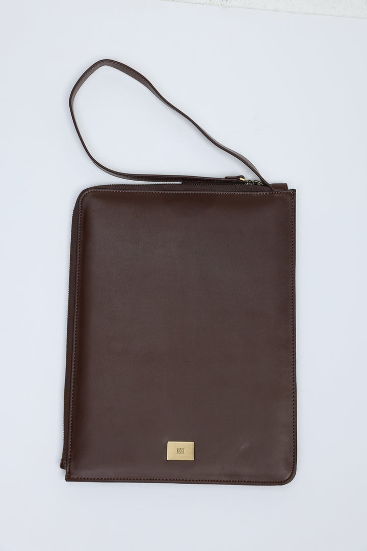 Maroon Leather Laptop Bag