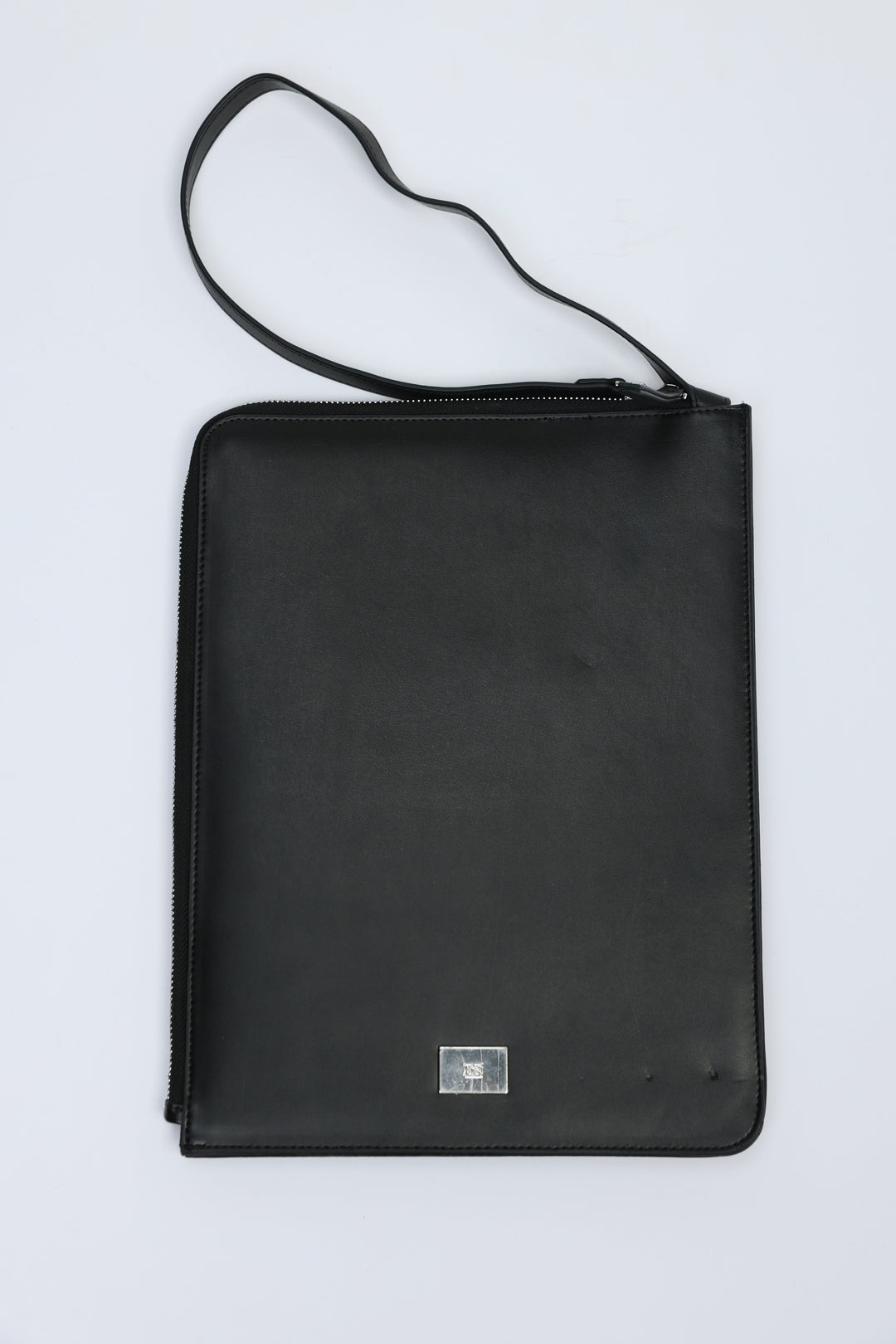 Black Leather Laptop Bag