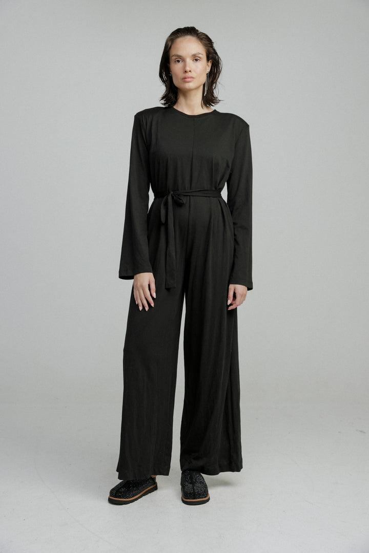 Easier Black Jumpsuit