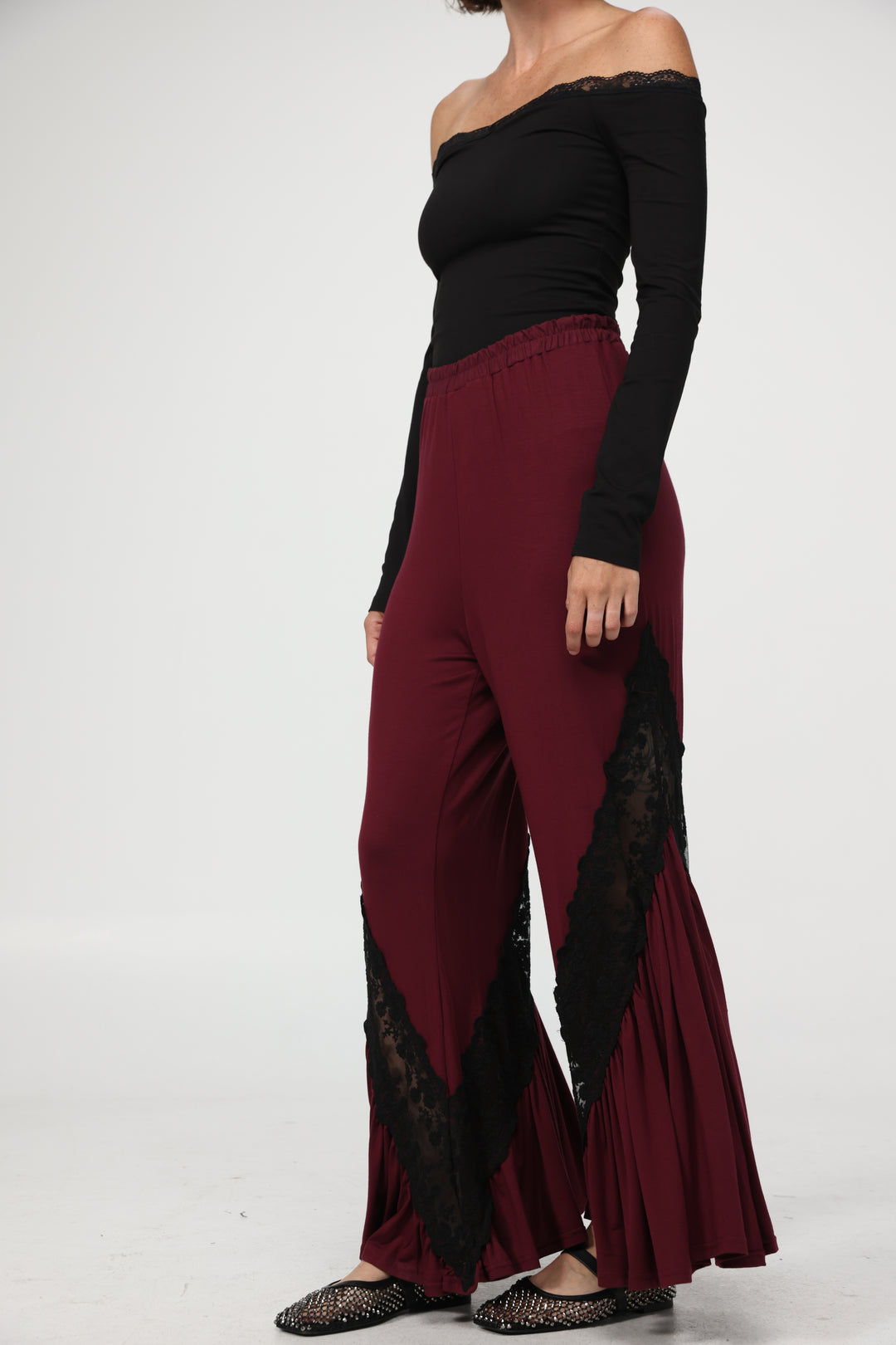 Free Wine Lace Bottoms