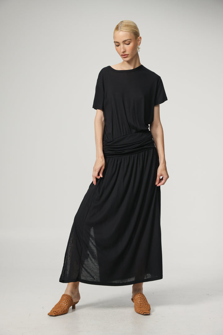 Belted Black Dress