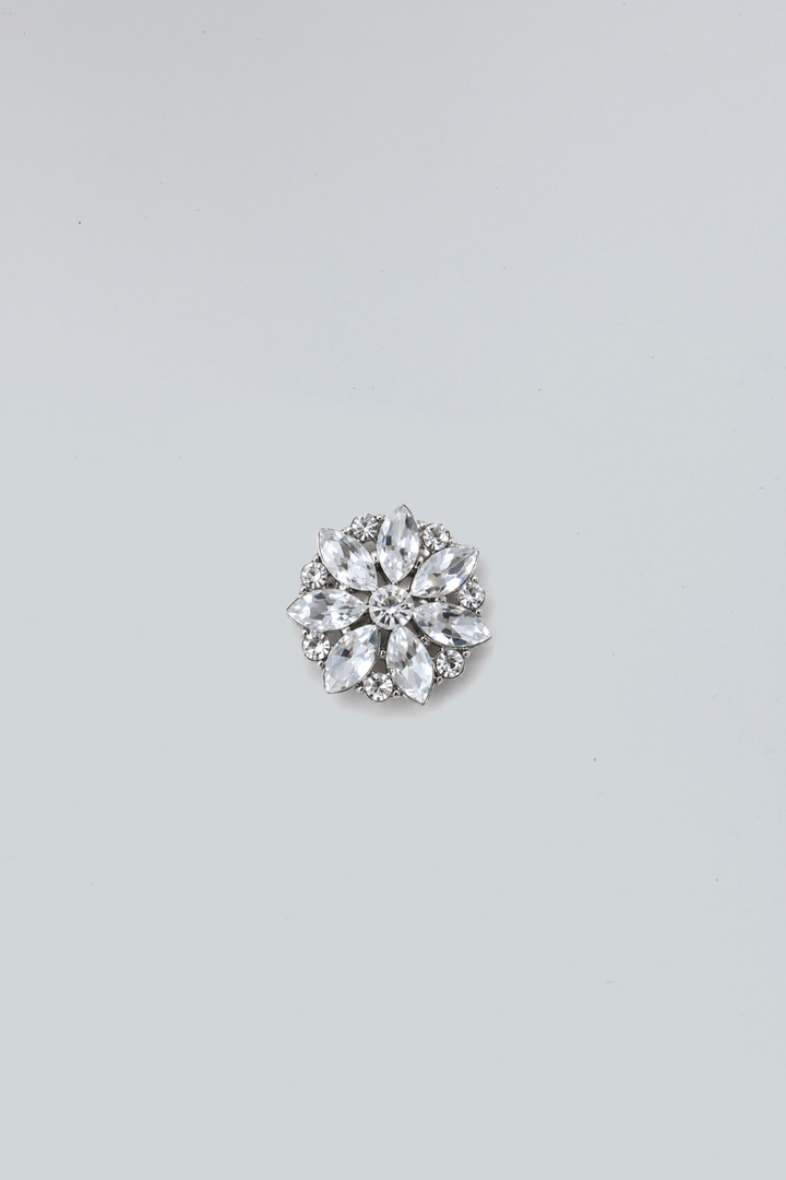 Crystal Daisy Button