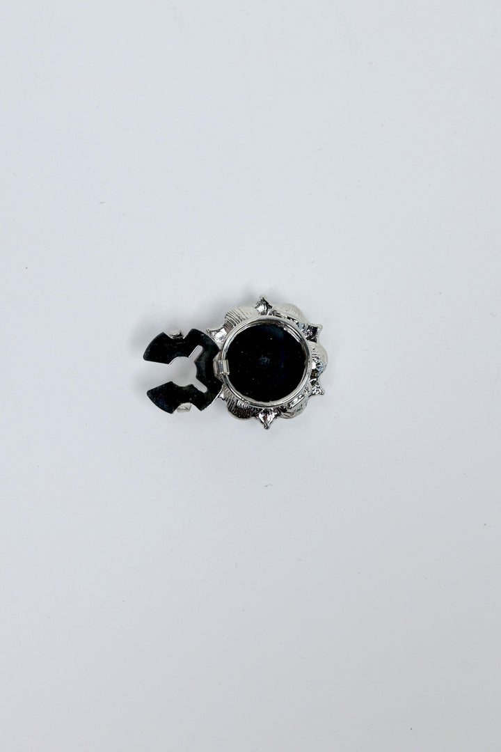 Pearl Crystal Floral Button
