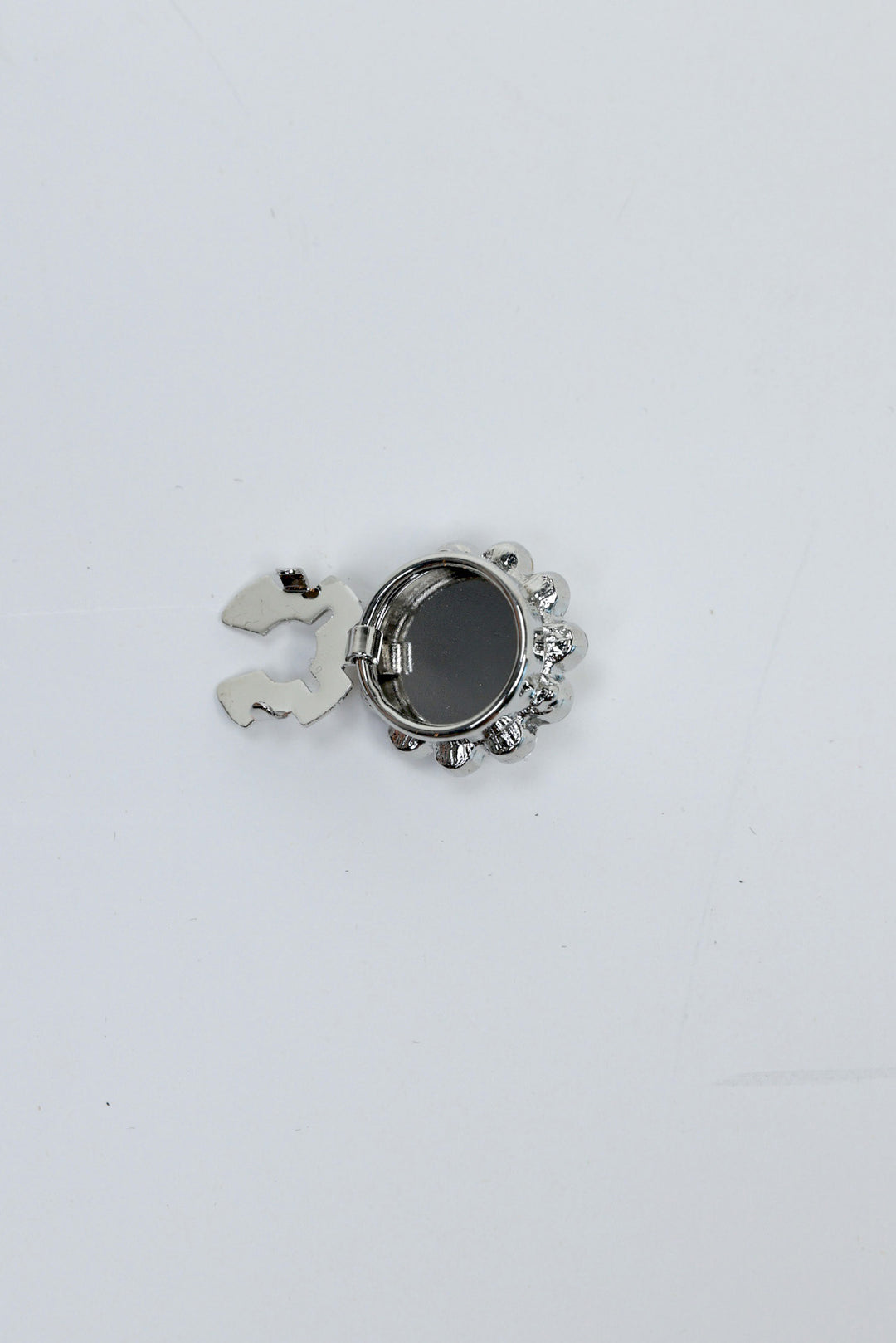 Pearl Crystal Halo Button