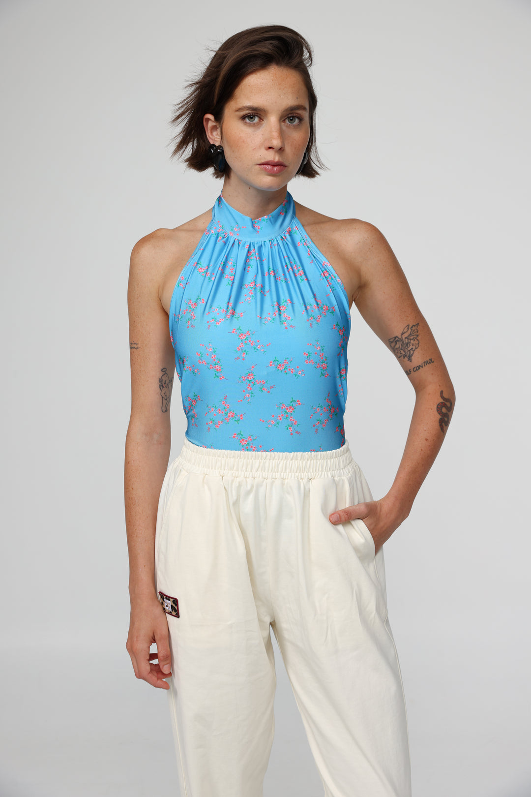 Way Blue Floral Top