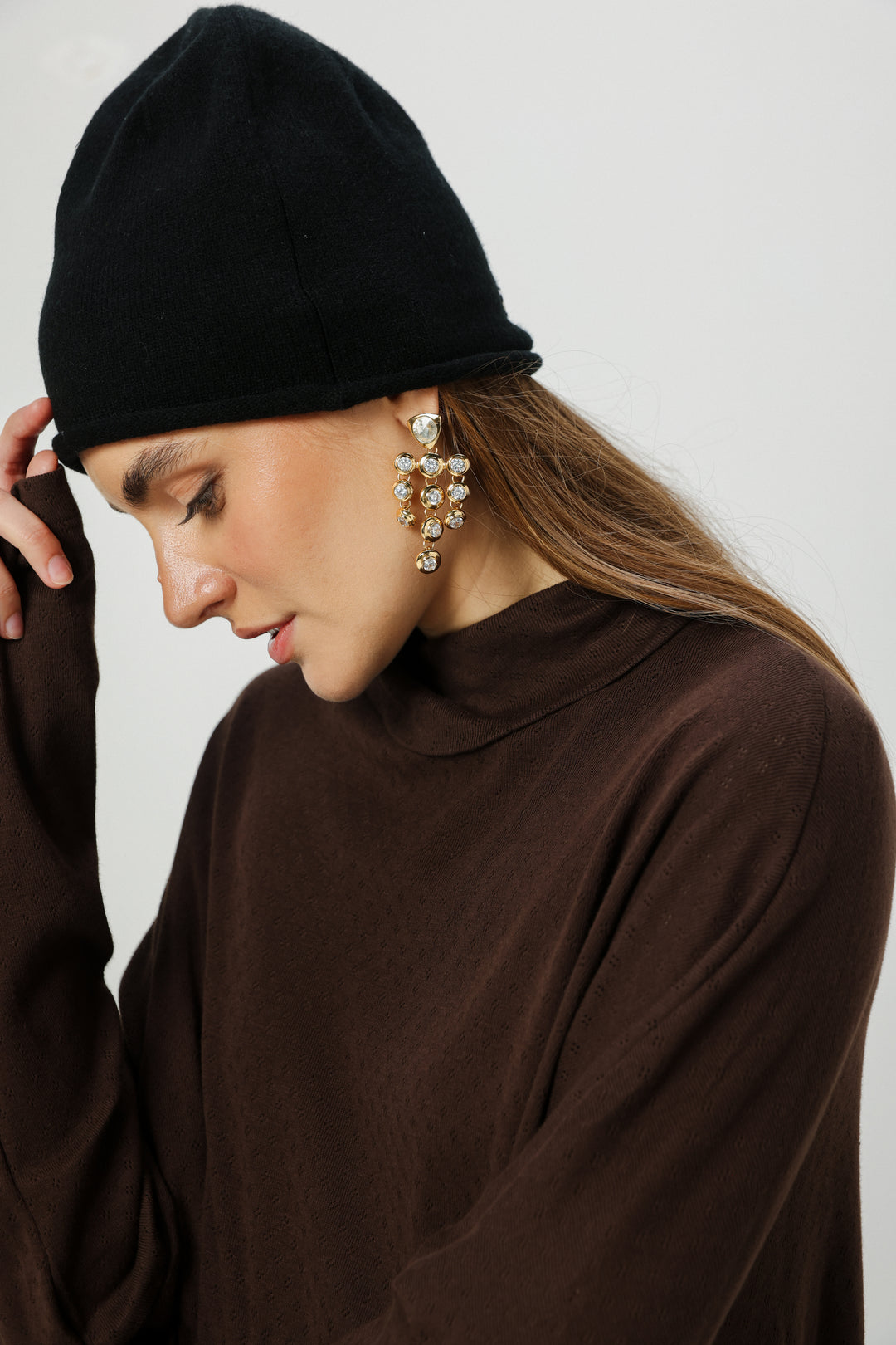 כובע שחור לחורף Black Beanie