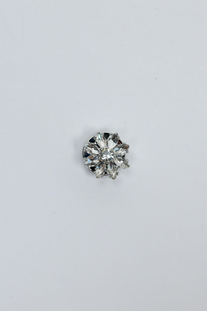 Crystal Flower Button