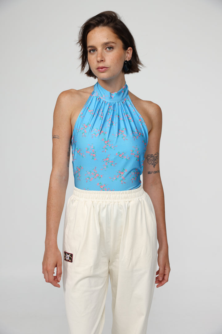 Way Blue Floral Top