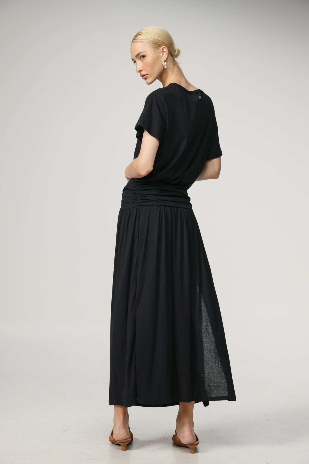 Belted Black Dress
