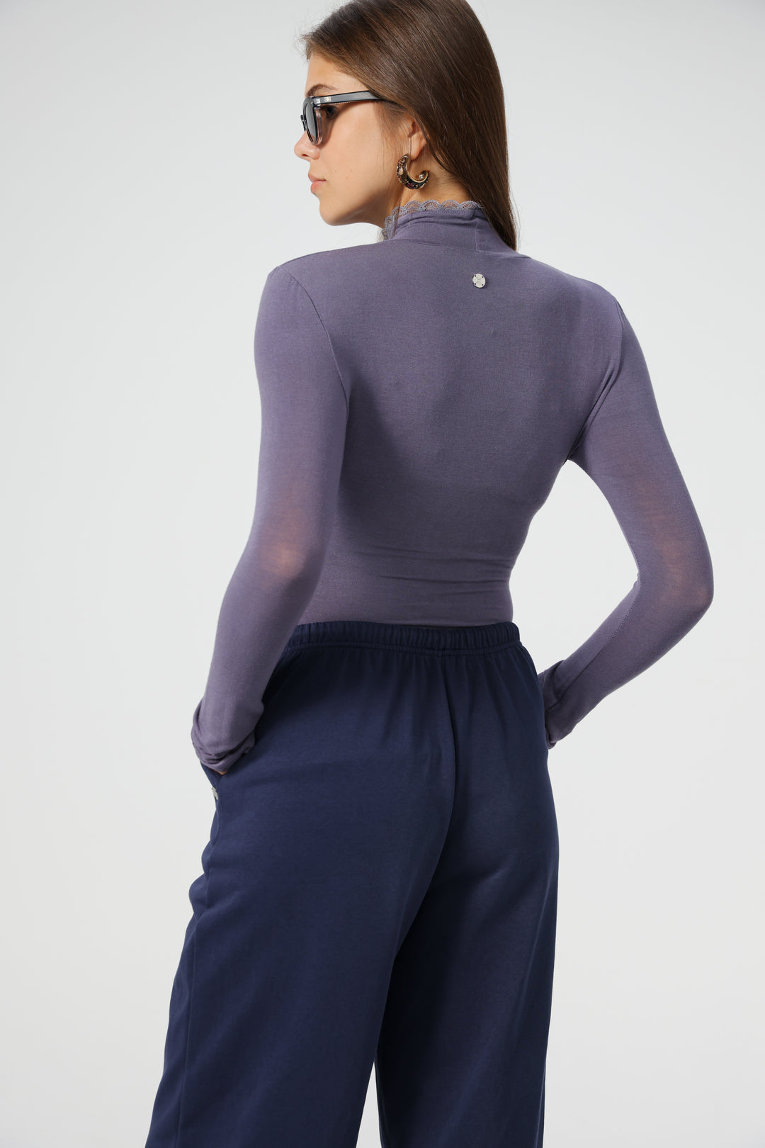 Clean12 Lilac High Neck Shirt