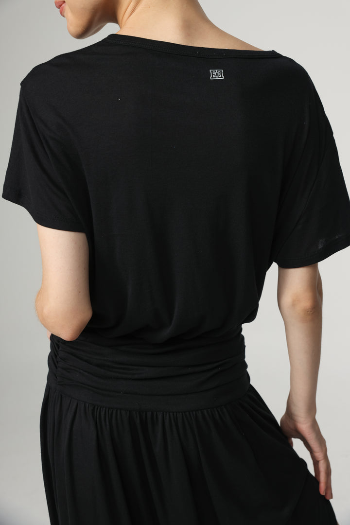 Belted Black Dress