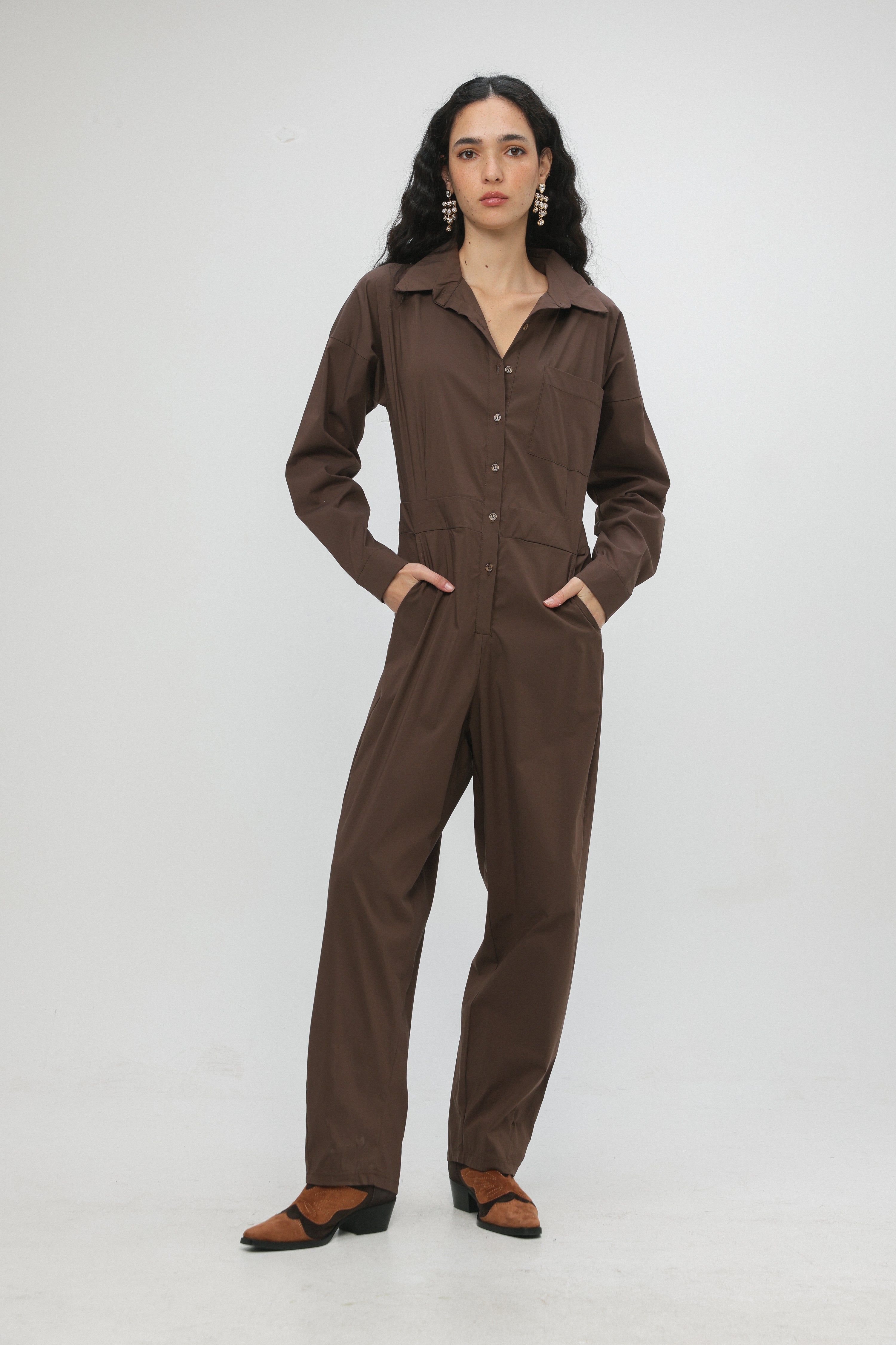 Shoreditch Brown Jumpsuit – SEESTARZ