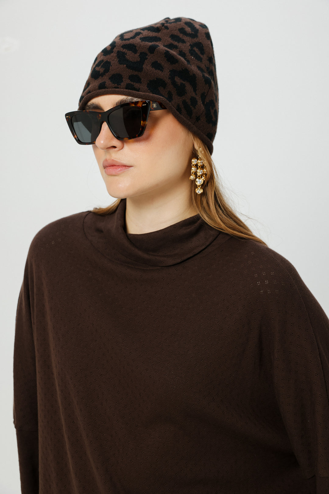 Leopard Beanie כובע ביני מנומר