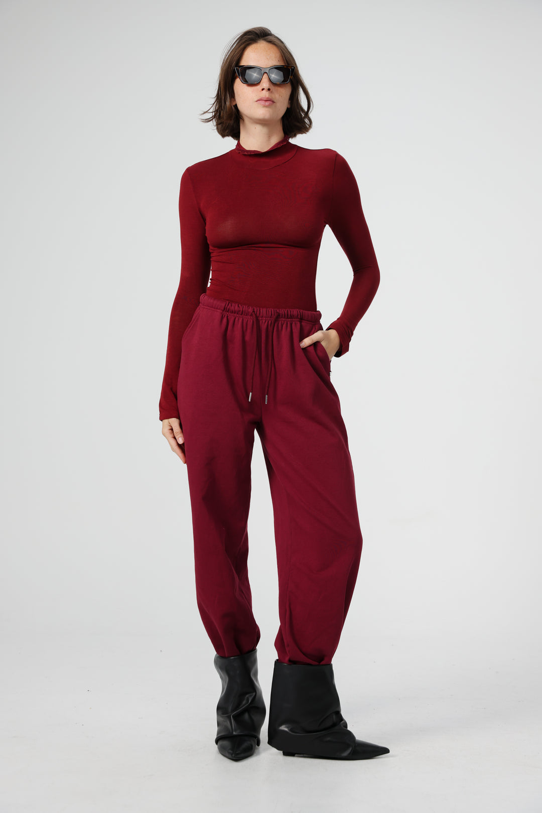 Clean12 Wine High Neck Shirt