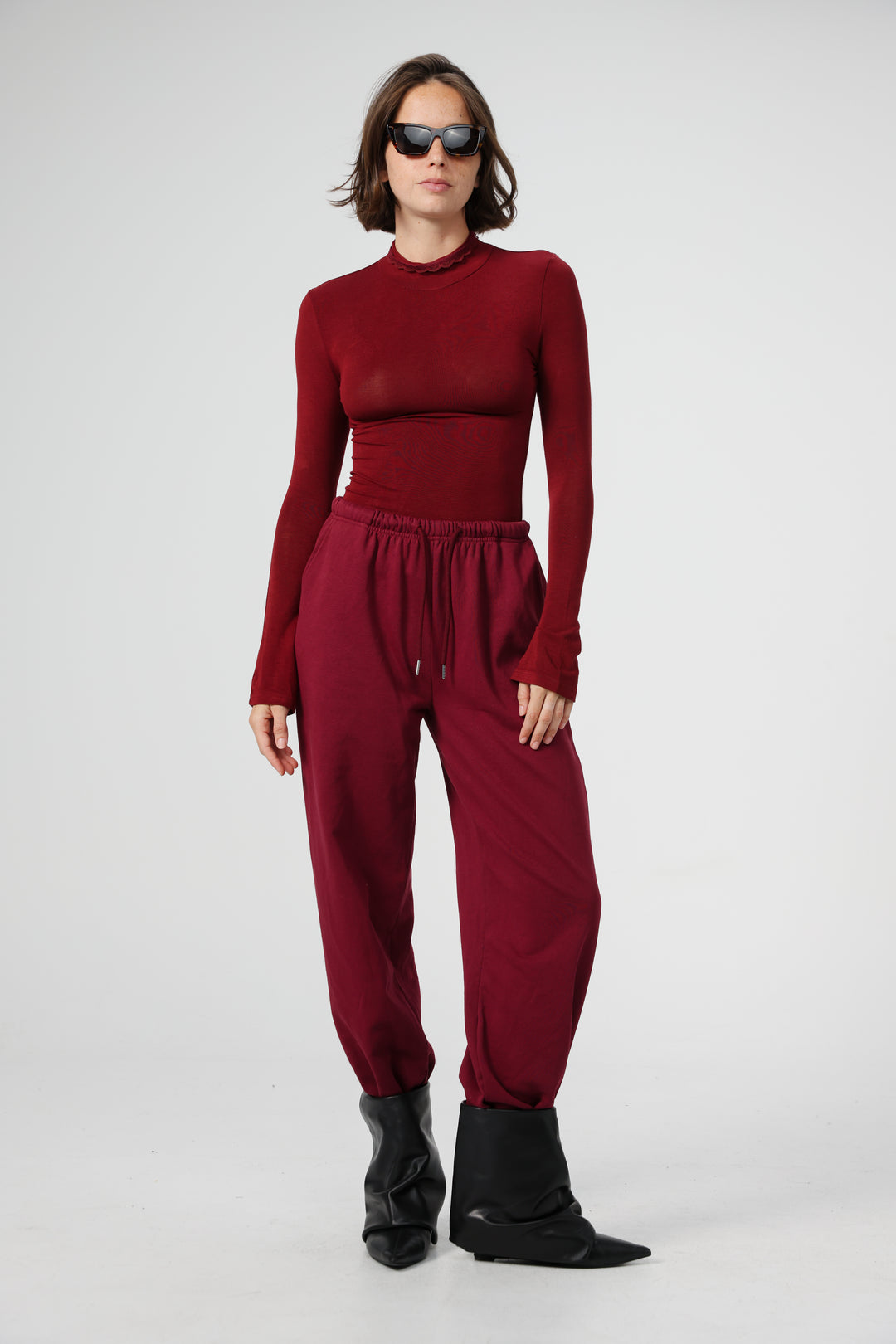 Clean12 Wine High Neck Shirt
