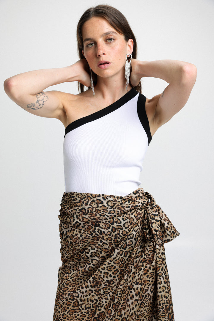 חצאית מנומרת Leopard Skirt מידה XS