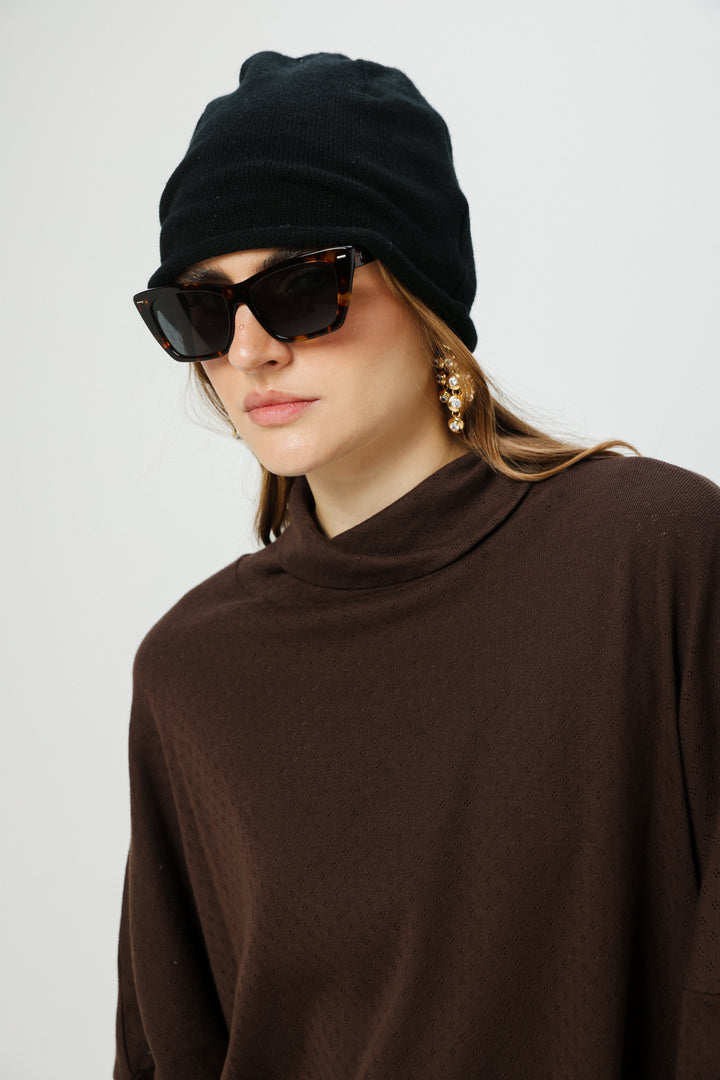 Black Beanie כובע ביני שחור