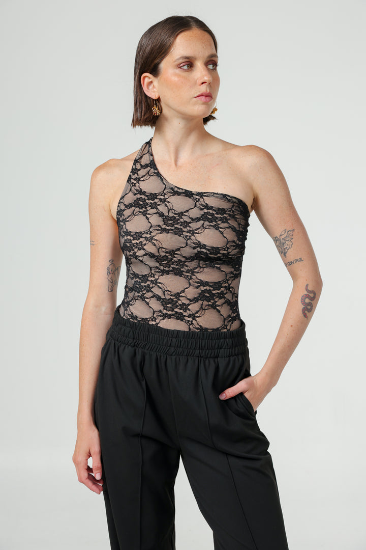 Moma Black Lace Bodysuit
