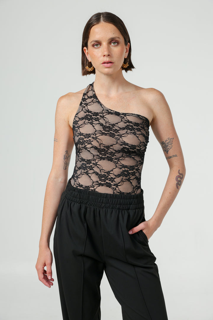 Moma Black Lace Bodysuit