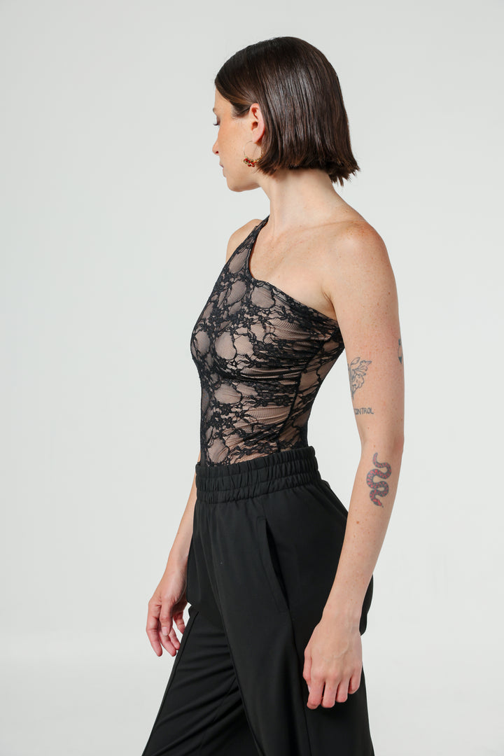 Moma Black Lace Bodysuit