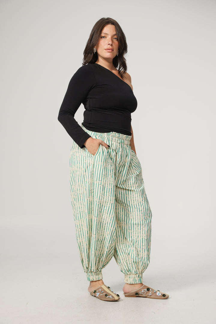 Black One Shoulder Padded Shirt