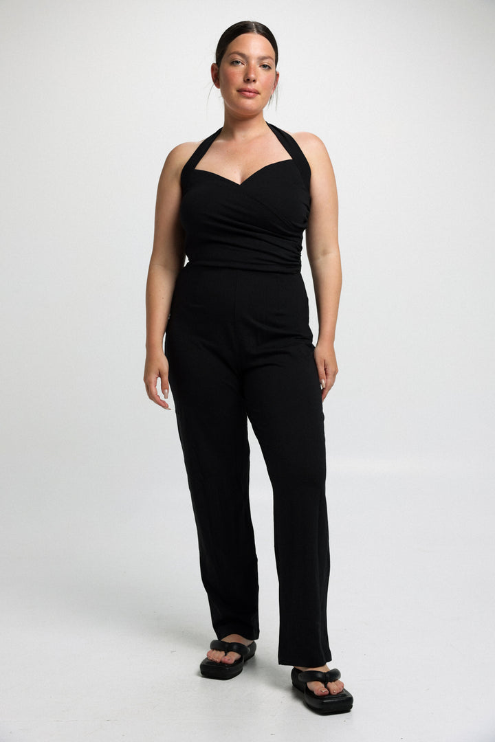 Notice Black Jumpsuit